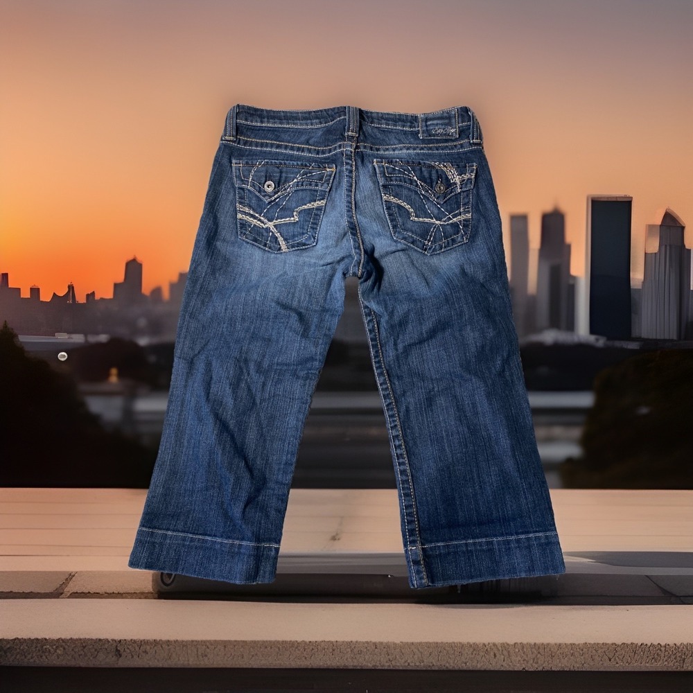 Big‎ Star Maddie Crop Jeans Medium Wash  Womens Mid Rise  Size 29 Y2K